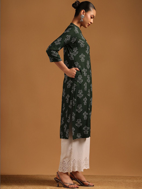 Soch Women Ethnic Motifs Printed Indie Prints Kurta - Image 4