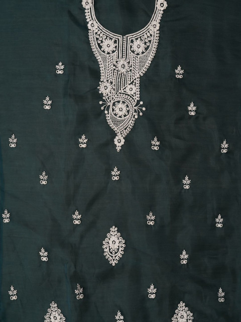 Dhaaga Ghar Embroidered Organza Unstitched Dress Material - Image 5