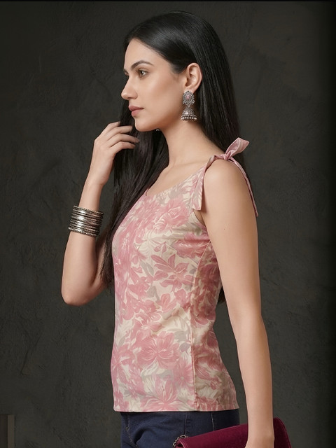 SZN Women Cotton Printed Regular Tops - Image 3