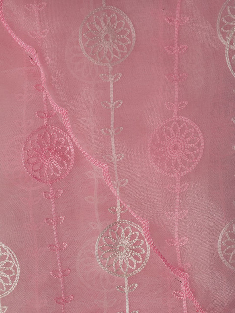 Dhaaga Ghar Embroidered Organza Unstitched Dress Material - Image 5