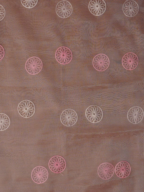 Dhaaga Ghar Embroidered Organza Unstitched Dress Material - Image 4