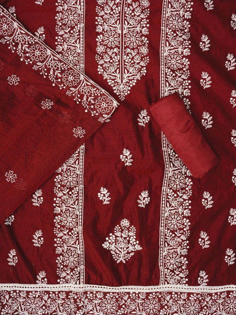 Dhaaga Ghar Embroidered Unstitched Dress Material - Image 2
