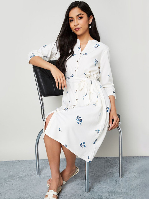 Colour Me by Melange Floral Print Shirt Dress - Image 3