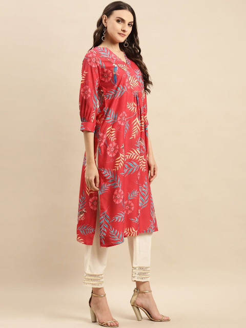 KSUT Women Floral Printed Floral Kurta - Image 4