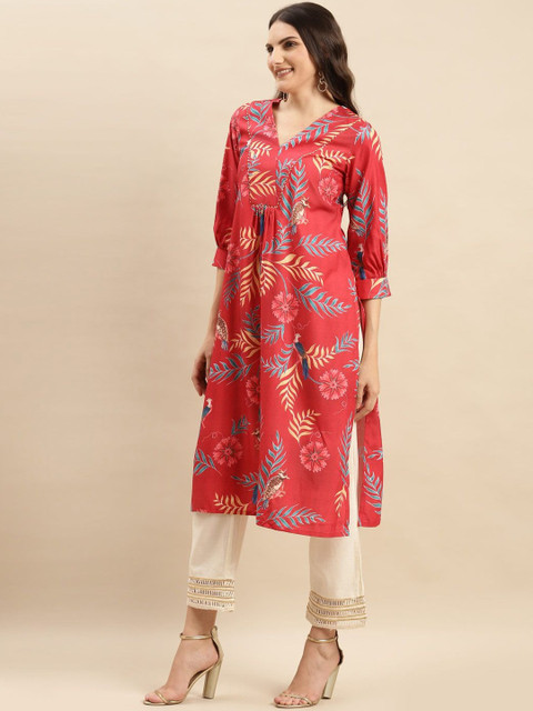 KSUT Women Floral Printed Floral Kurta - Image 5