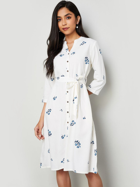 Colour Me by Melange Floral Print Shirt Dress - Image 6