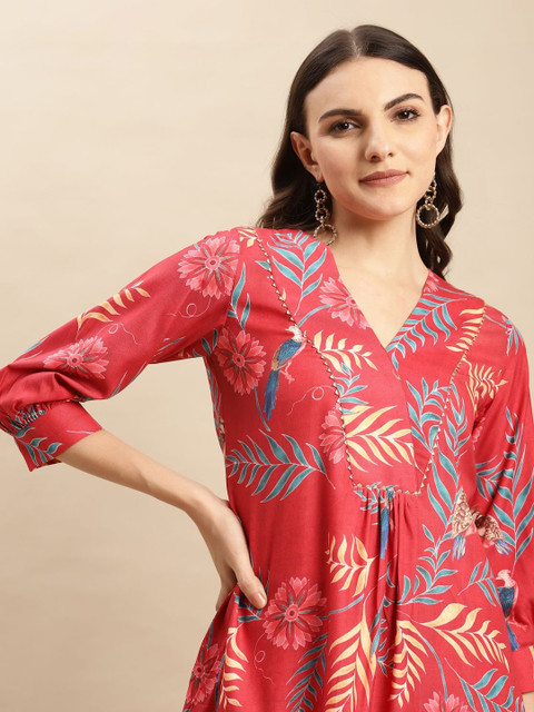 KSUT Women Floral Printed Floral Kurta - Image 6