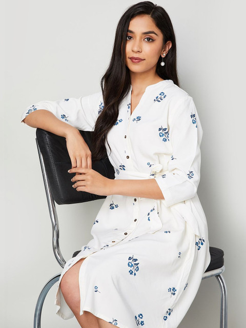 Colour Me by Melange Floral Print Shirt Dress - Image 2