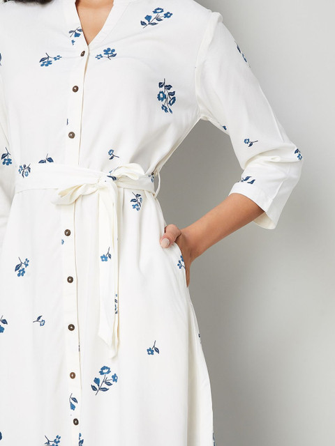 Colour Me by Melange Floral Print Shirt Dress - Image 5
