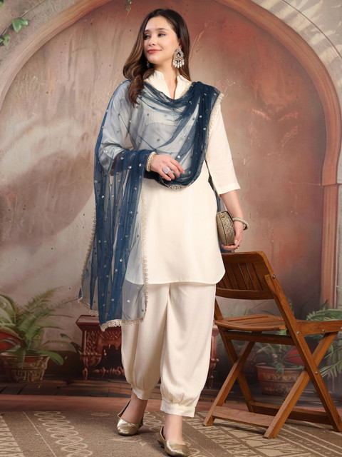KALINI Embellished Sequinned Dupatta - Image 5