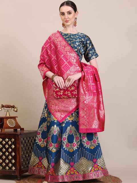 Renvaani Fashion Embellished Semi-Stitched Lehenga & Blouse With Dupatta