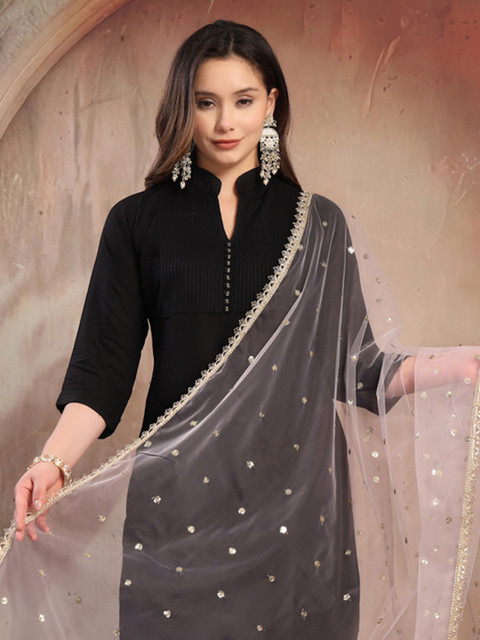 KALINI Embellished Sequinned Dupatta - Image 2