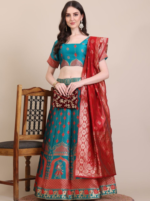 Renvaani Fashion Embellished Semi-Stitched Lehenga & Blouse With Dupatta