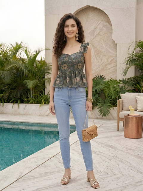 SZN Women Cotton Printed Regular Tops - Image 5