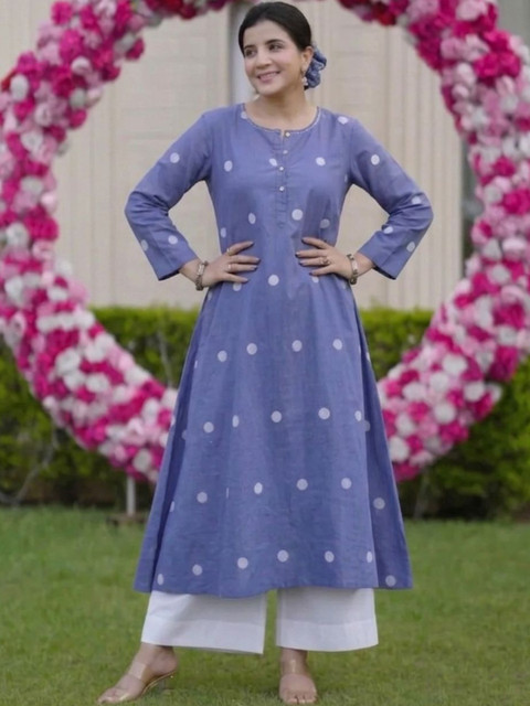 SZN Women Printed Regular Kurta with Palazzos - Image 4