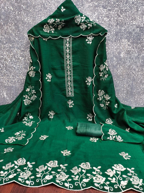 HMP Fashion Embroidered Unstitched Dress Material - Image 2