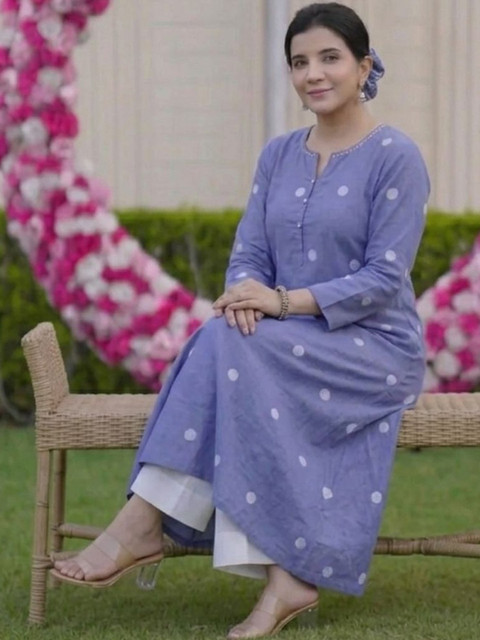 SZN Women Printed Regular Kurta with Palazzos - Image 5
