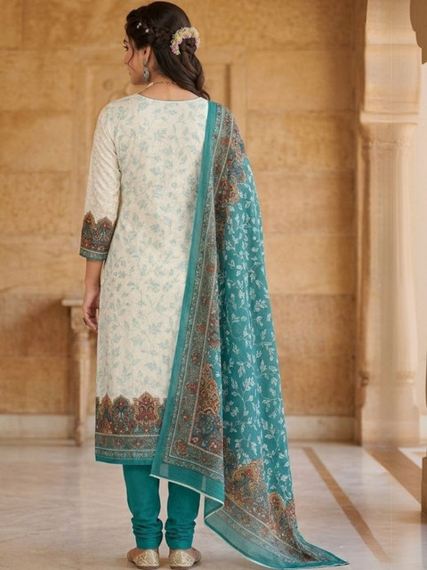 KTI Printed Unstitched Dress Material - Image 3