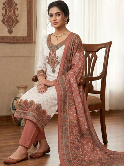 KTI Printed Unstitched Dress Material - Image 5