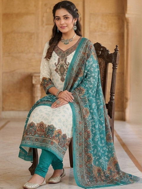 KTI Printed Unstitched Dress Material - Image 5