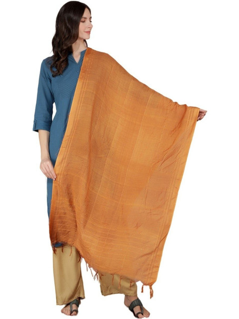 A R SILK Woven Design Dupatta with Sequinned