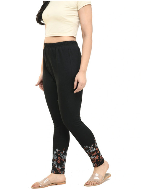 IndiWeaves Bottom Printed Woollen Warm Ankle Length Leggings - Image 3