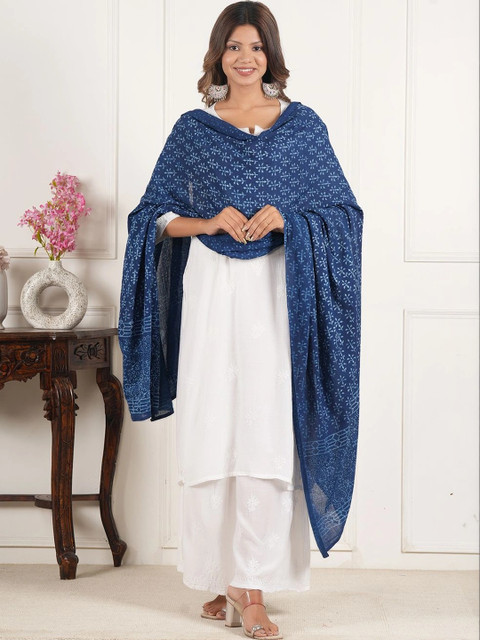 Style Shoes Ethnic Motifs Printed Pure Cotton Block Print Dupatta