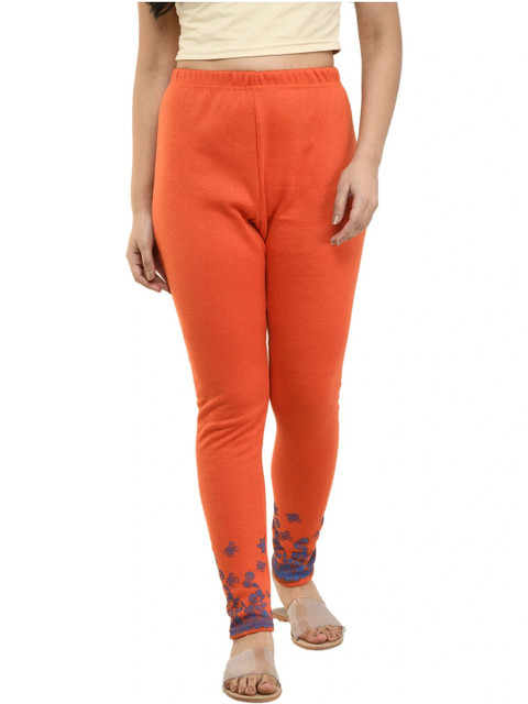IndiWeaves Bottom Printed Woollen Warm Ankle Length Leggings - Image 2