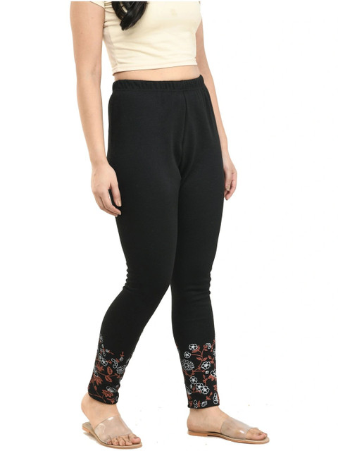 IndiWeaves Bottom Printed Woollen Warm Ankle Length Leggings - Image 4