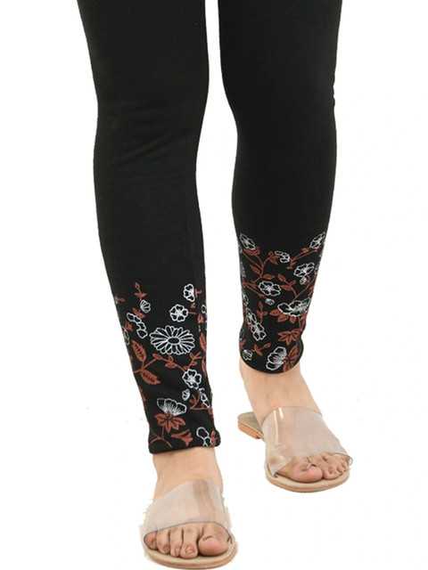 IndiWeaves Bottom Printed Woollen Warm Ankle Length Leggings - Image 5