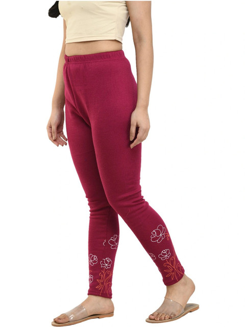 IndiWeaves Bottom Printed Woollen Warm Ankle Length Leggings - Image 3
