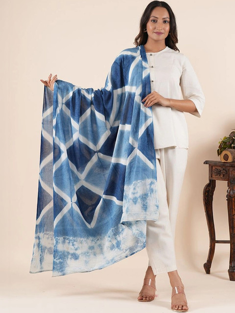 Style Shoes Dyed Pure Cotton Tie and Dye Dupatta