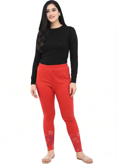 IndiWeaves Bottom Printed Woollen Warm Ankle Length Leggings