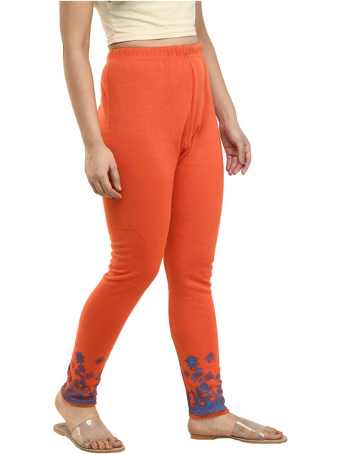 IndiWeaves Bottom Printed Woollen Warm Ankle Length Leggings - Image 4
