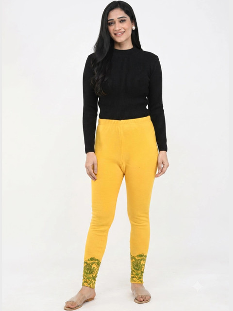 IndiWeaves Bottom Printed Woollen Warm Ankle Length Leggings