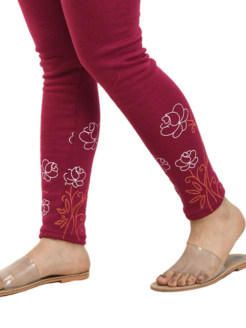 IndiWeaves Bottom Printed Woollen Warm Ankle Length Leggings - Image 5