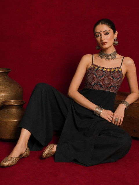 Ethnic Junction Women Navratri Backless kurta