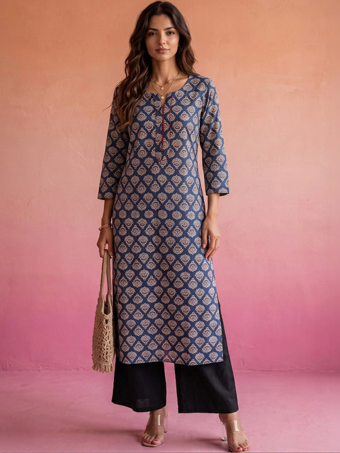 AADVIKA Women Ethnic Motifs Printed Indie Prints Kurta