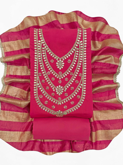 all about you Embroidered Unstitched Dress Material - Image 7