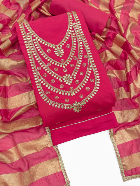all about you Embroidered Unstitched Dress Material - Image 5