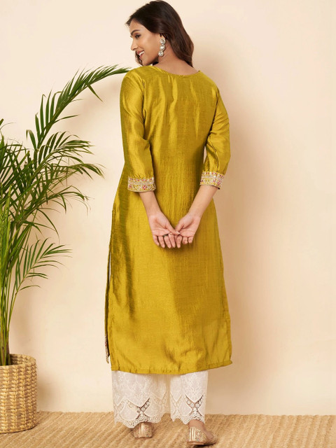 rarethread Women Embellished Thread Work Kurta - Image 7