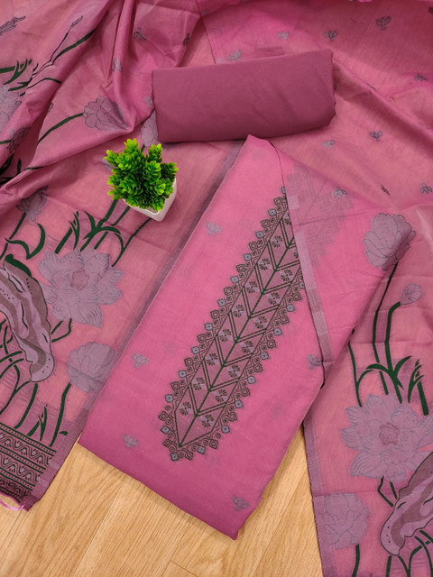 LADAKVAYI Art Silk Unstitched Dress Material - Image 2