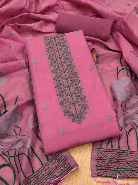 LADAKVAYI Art Silk Unstitched Dress Material