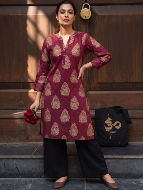 The Suitable Women Ethnic Motifs Printed Kurta