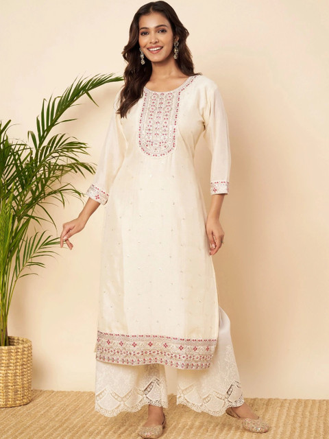 rarethread Women Ethnic Motifs Embroidered Kurta
