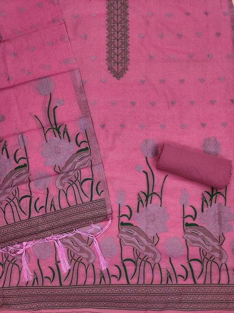 LADAKVAYI Art Silk Unstitched Dress Material - Image 3