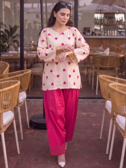 SZN Women Printed Regular Kurta with Patiala - Image 2