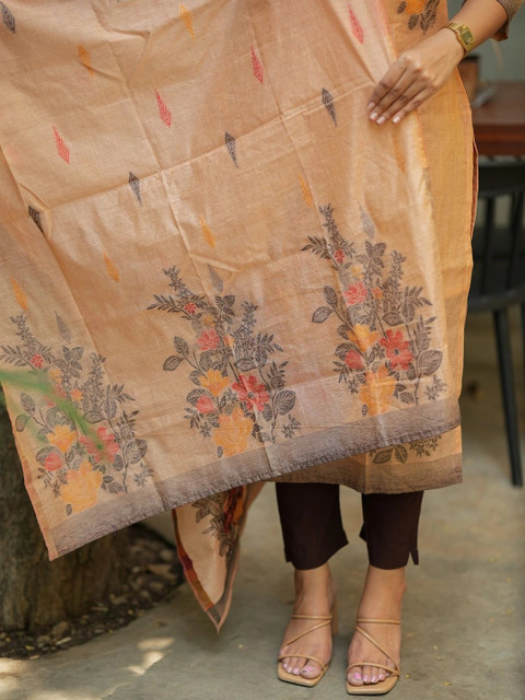 fimora Women Floral Printed Regular Kurta with Trousers & With Dupatta - Image 5