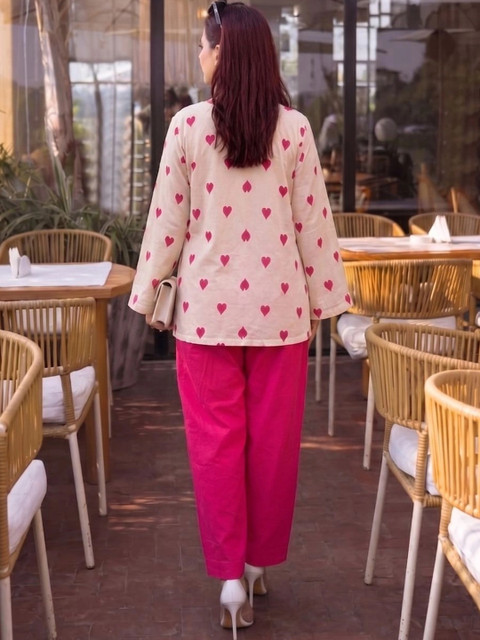 SZN Women Printed Regular Kurta with Patiala - Image 4