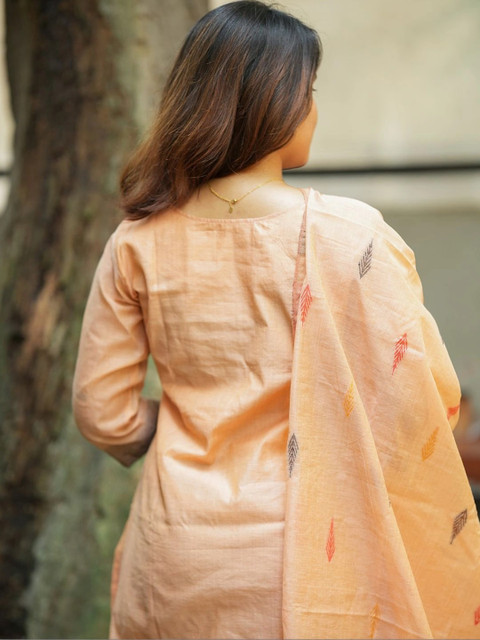 fimora Women Floral Printed Regular Kurta with Trousers & With Dupatta - Image 3